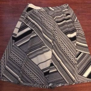 Patterned A Line skirt with Pockets